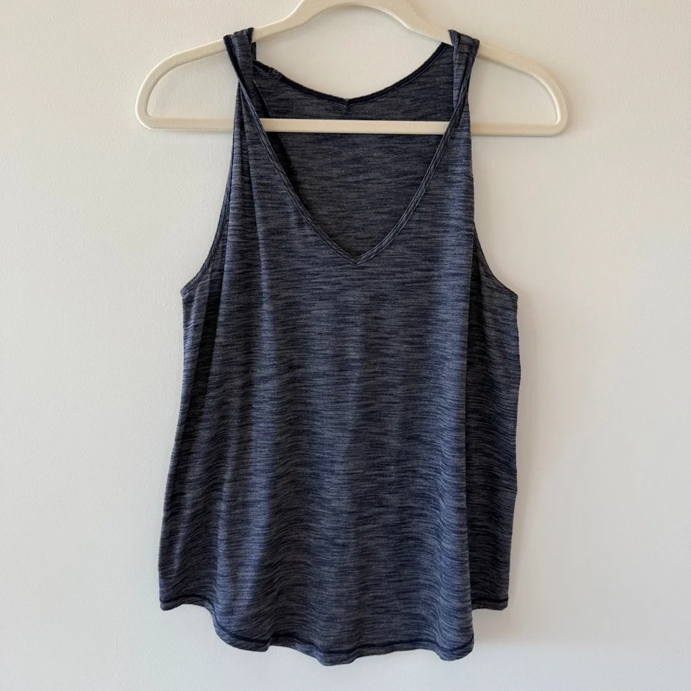 Lululemon Do The Twist Tank Heathered Deep Navy Womens 4